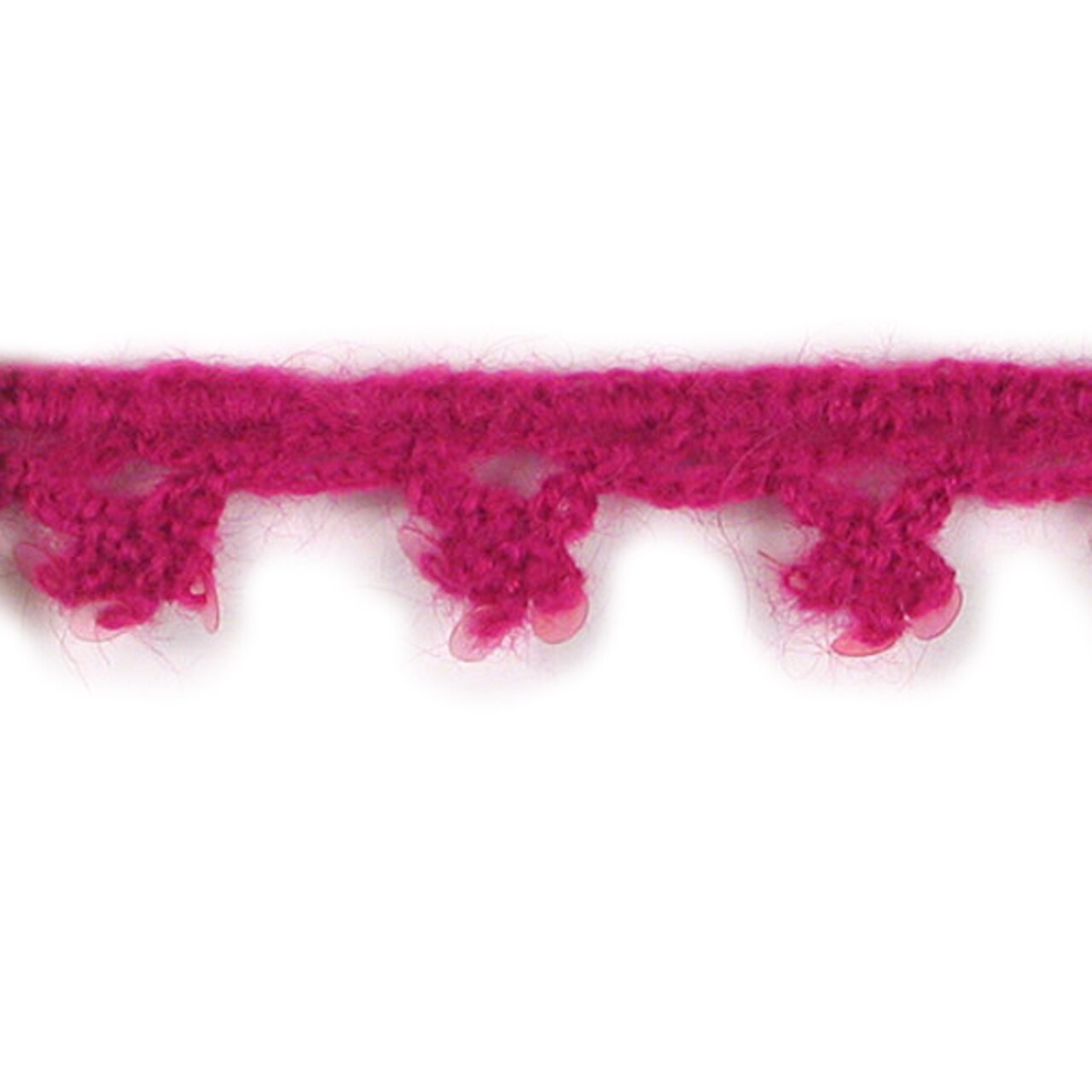 Sequin Mohair Crochet Trim